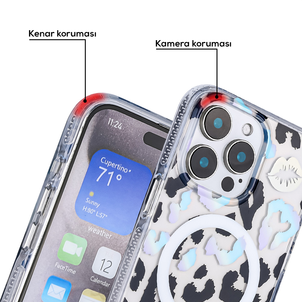 Apple iPhone 16 Pro Case Magsafe Charging Feature Zore Jago Cover - 14