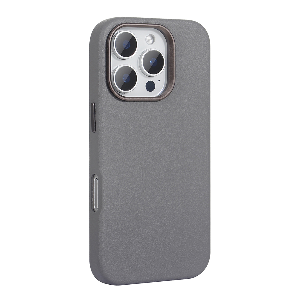 Apple iPhone 16 Pro Case Magsafe Charging PU Leather Zore Adora Cover - 7