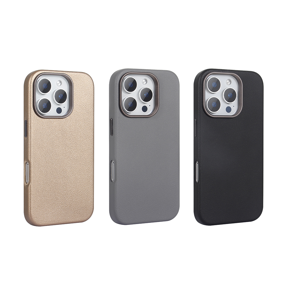 Apple iPhone 16 Pro Case Magsafe Charging PU Leather Zore Adora Cover - 12