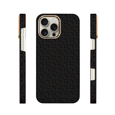 Apple iPhone 16 Pro Case with M-Safe Charging Feature, Zore Paris Vax Hard PC Cover Black