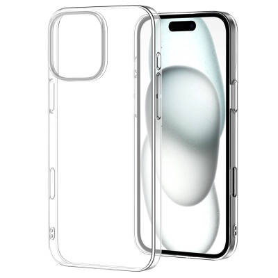 Apple iPhone 16 Pro Case Zore Droga Cover Şeffaf