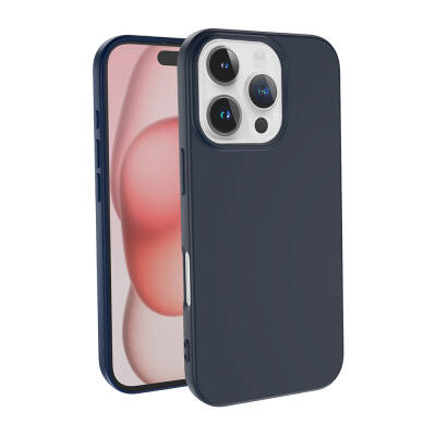 Apple iPhone 16 Pro Case Zore LSR Lansman Cover Navy blue