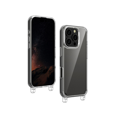 Apple iPhone 16 Pro Case Zore X-Rop Cover Şeffaf