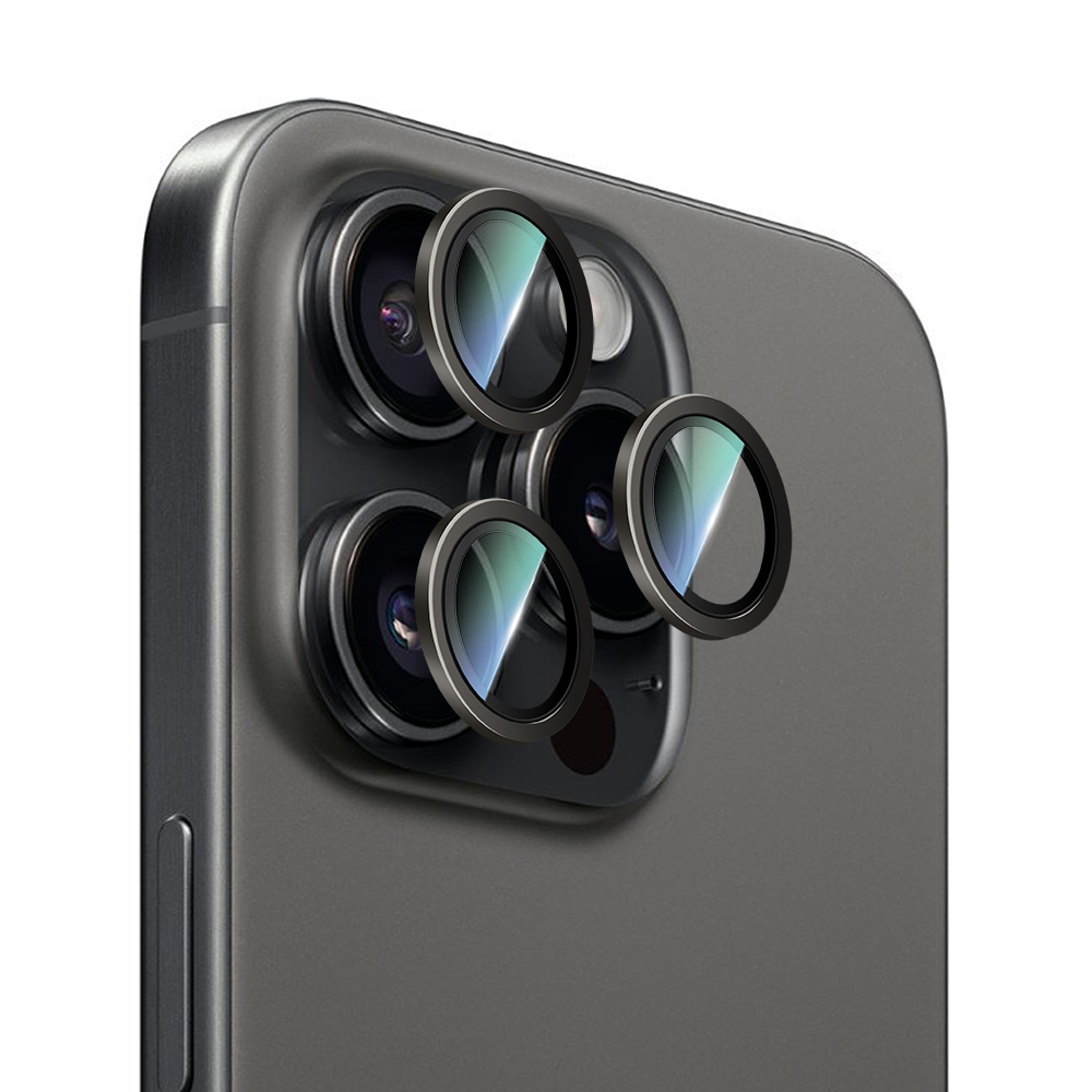 Apple iPhone 16 Pro CaseWorld Alloy Serisi Oleofobik Anti Reflective Kamera Lens Koruyucu - 10