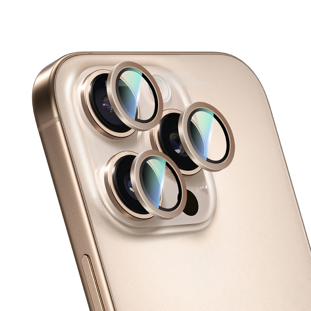 Apple iPhone 16 Pro CaseWorld Alloy Serisi Oleofobik Anti Reflective Kamera Lens Koruyucu - 16