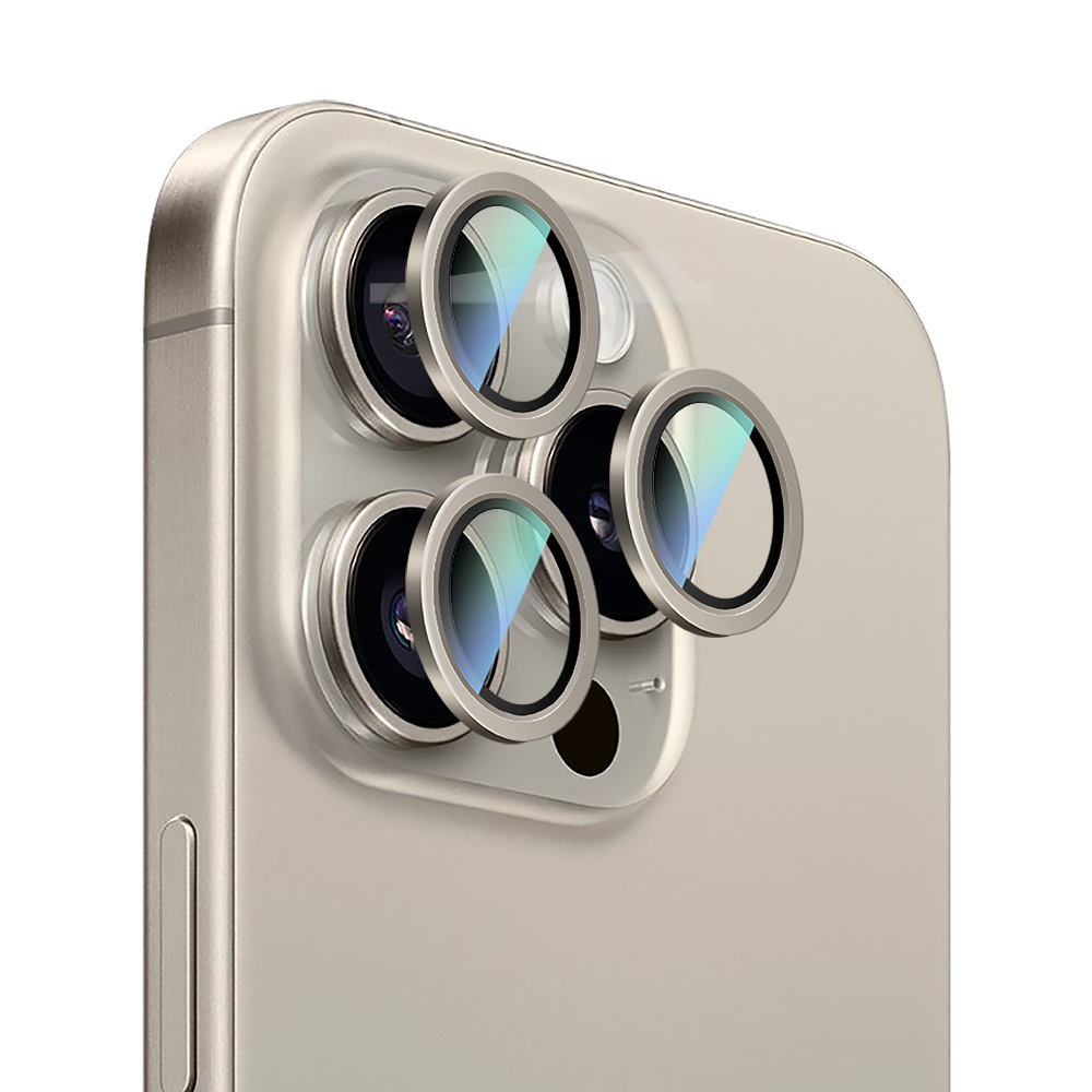 Apple iPhone 16 Pro CaseWorld Alloy Serisi Oleofobik Anti Reflective Kamera Lens Koruyucu - 11