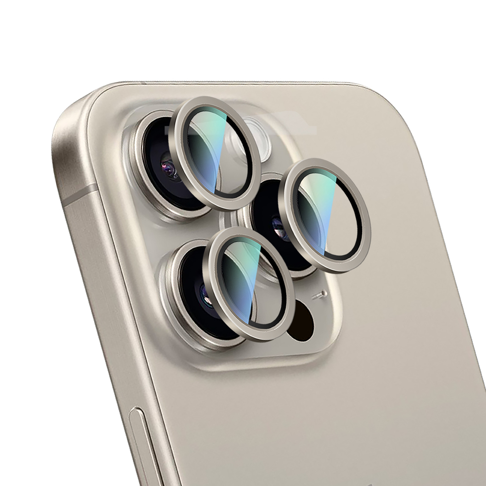 Apple iPhone 16 Pro CaseWorld Alloy Serisi Oleofobik Anti Reflective Kamera Lens Koruyucu - 15