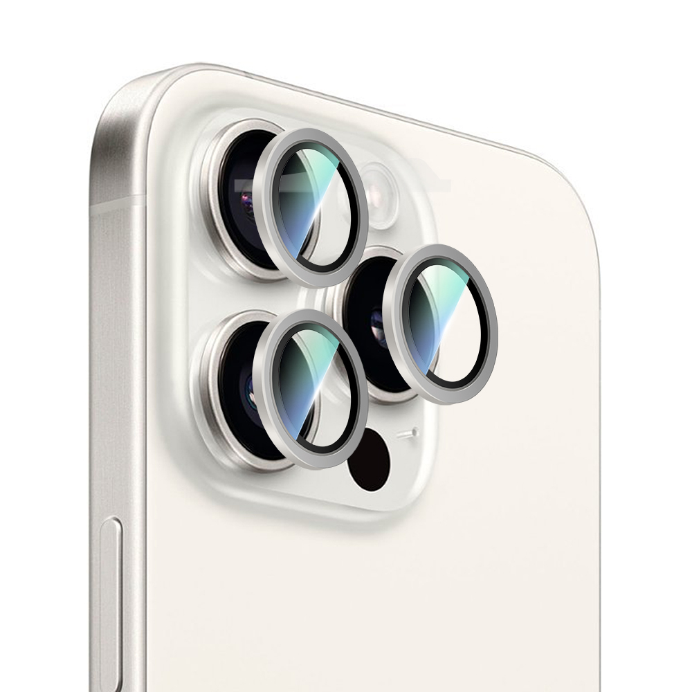 Apple iPhone 16 Pro CaseWorld Alloy Serisi Oleofobik Anti Reflective Kamera Lens Koruyucu - 13