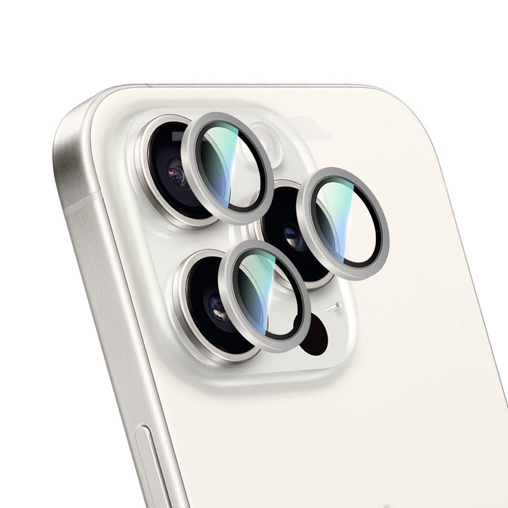 Apple iPhone 16 Pro CaseWorld Alloy Serisi Oleofobik Anti Reflective Kamera Lens Koruyucu - 17