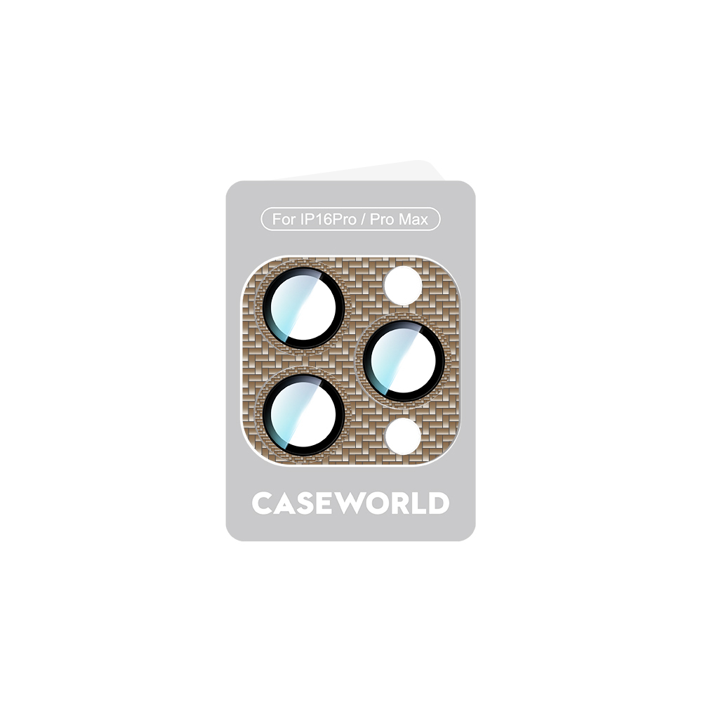 Apple iPhone 16 Pro CaseWorld Karbon Fiber Serisi Anti Reflective Ultra Clear Full Kamera Lens Koruyucu - 9