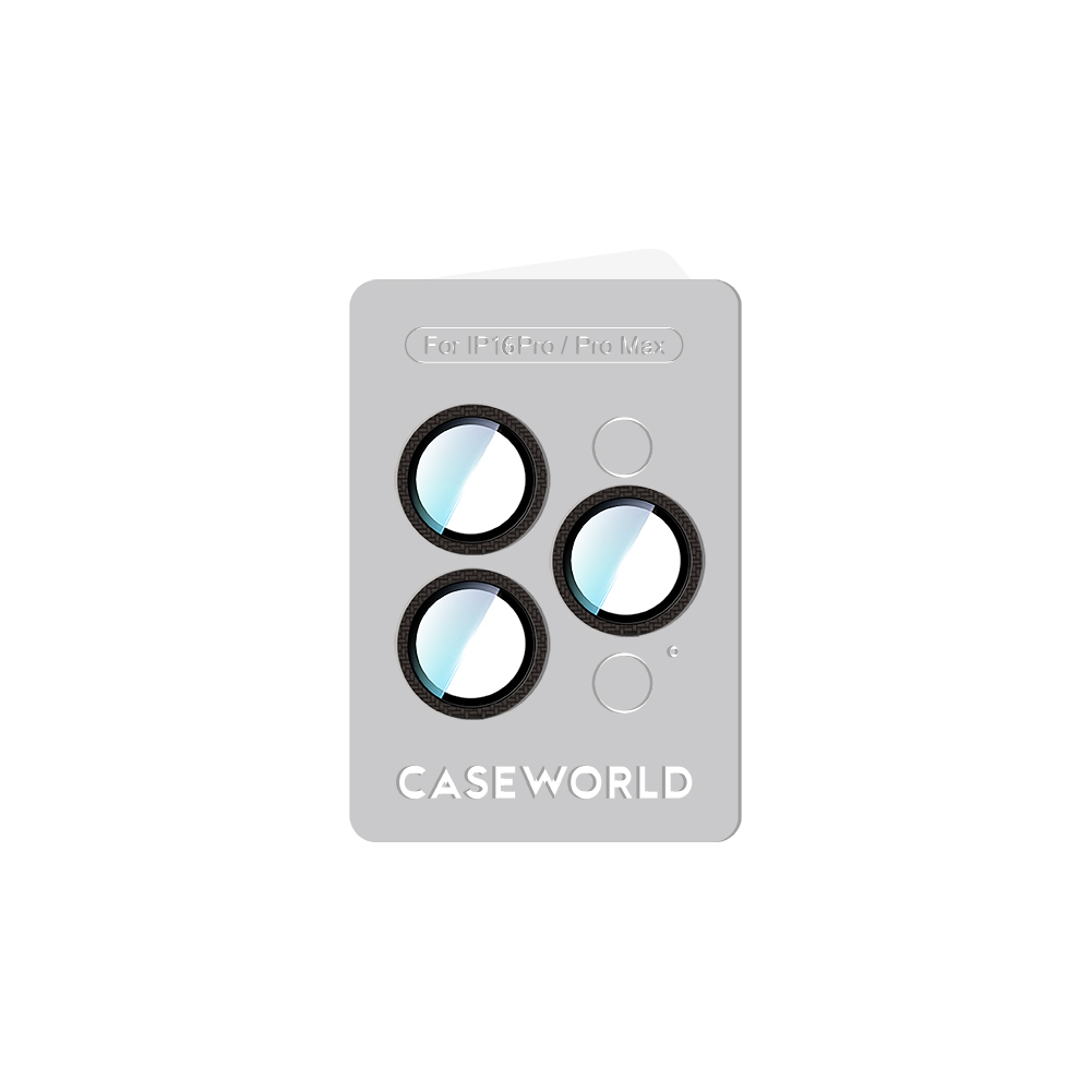 Apple iPhone 16 Pro CaseWorld Karbon Fiber Serisi Anti Reflective Ultra Clear Kamera Lens Koruyucu - 8