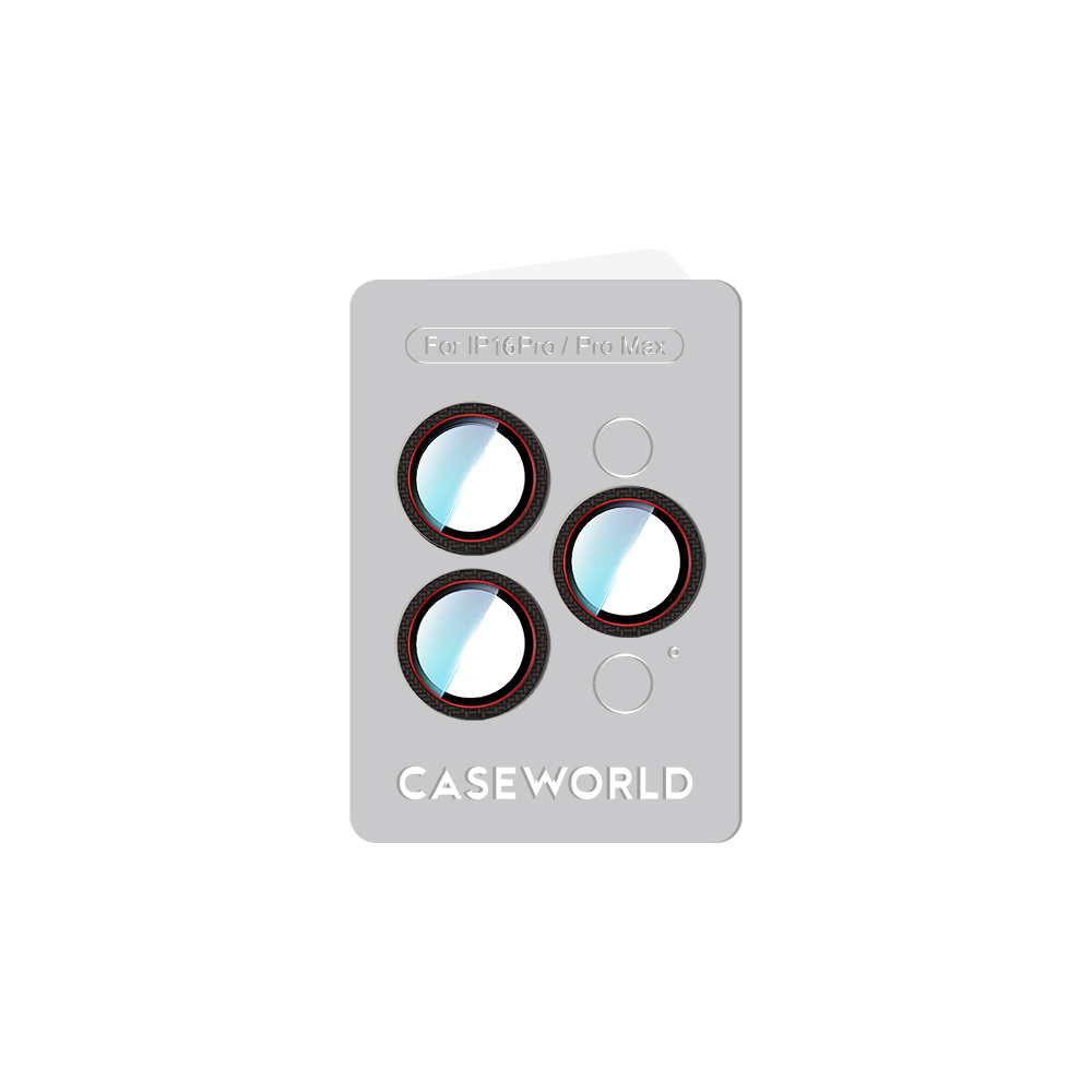 Apple iPhone 16 Pro CaseWorld Karbon Fiber Serisi Anti Reflective Ultra Clear Kamera Lens Koruyucu - 9
