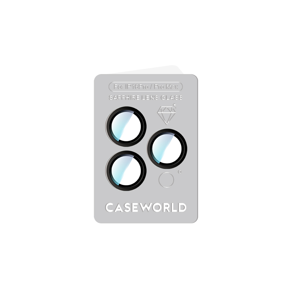 Apple iPhone 16 Pro CaseWorld Sapphire Serisi Anti Reflective Lens Koruyucu - 15
