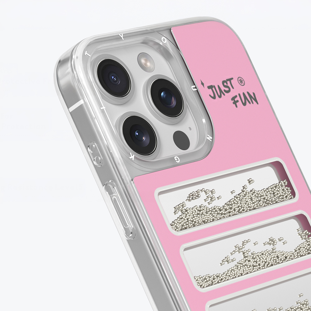 Apple iPhone 16 Pro Kılıf Aynalı ve Boncuklu Tasarım Youngkit Jump Serisi Kapak - 10