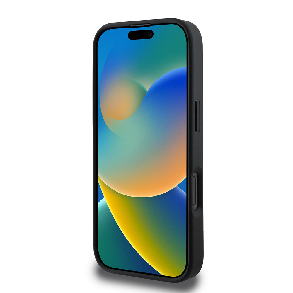 Apple iPhone 16 Pro Kılıf Guess Orjinal Lisanslı PU Deri Şerit Logo Dizaynlı Kapak - 22