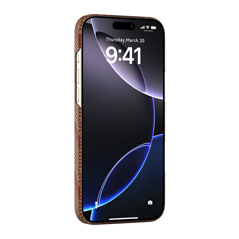 Apple iPhone 16 Pro Kılıf M-safe Şarj Özellikli Raptic Aramid Skin Bionic Serisi Kapak - 6