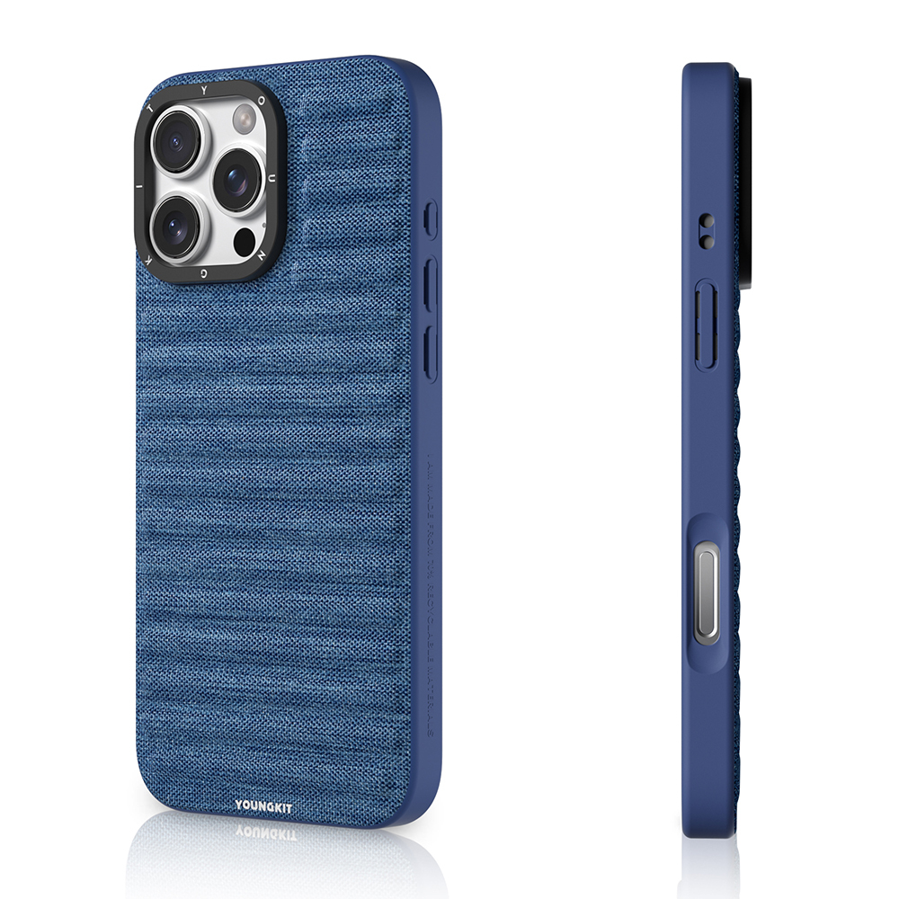 Apple iPhone 16 Pro Kılıf M-safe Şarj Özellikli Youngkit Canvas Serisi Kapak - 10