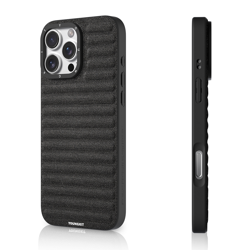 Apple iPhone 16 Pro Kılıf M-safe Şarj Özellikli Youngkit Canvas Serisi Kapak - 11