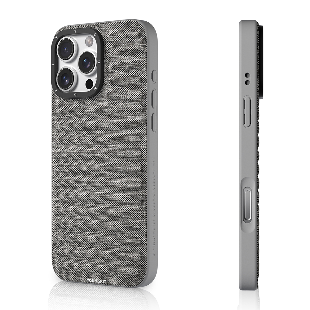 Apple iPhone 16 Pro Kılıf M-safe Şarj Özellikli Youngkit Canvas Serisi Kapak - 12