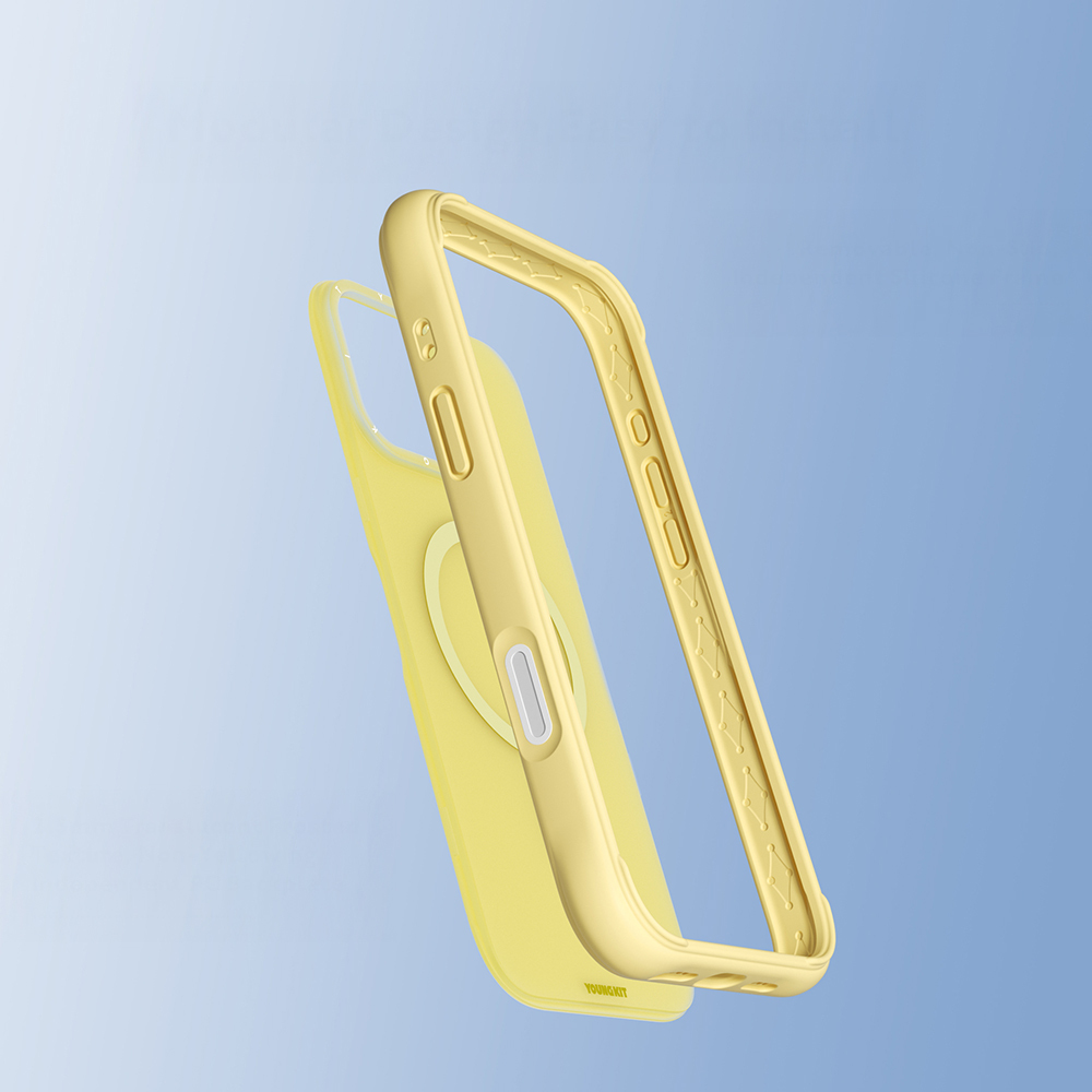 Apple iPhone 16 Pro Kılıf M-safe Şarj Özellikli Youngkit Macaroon Serisi Kapak - 33