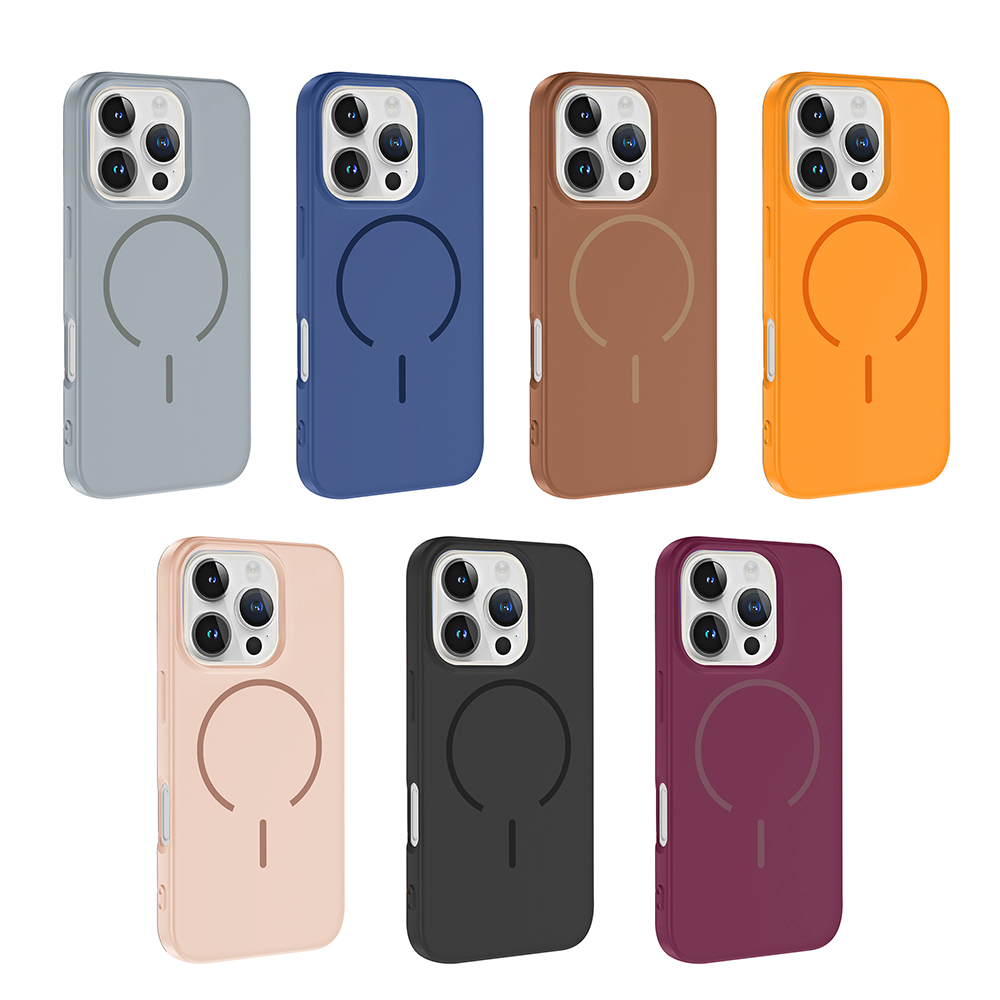 Apple iPhone 16 Pro Kılıf M-safe Şarj Özellikli Zore Meta Kapak - 23