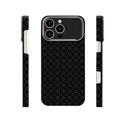 Apple iPhone 16 Pro Kılıf M-Safe Şarj Özellikli Zore Paris Velix Sert PC Kapak Siyah
