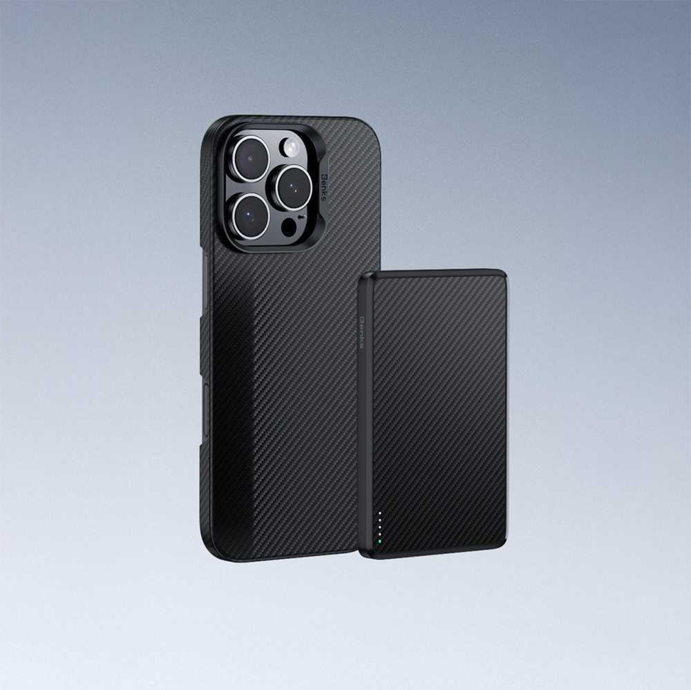 Apple iPhone 16 Pro Max Case Benks M-safe Charging Feature Metal Camera Frame Magnetic ArmorAir 600D Kevlar Fiber Cover - 10