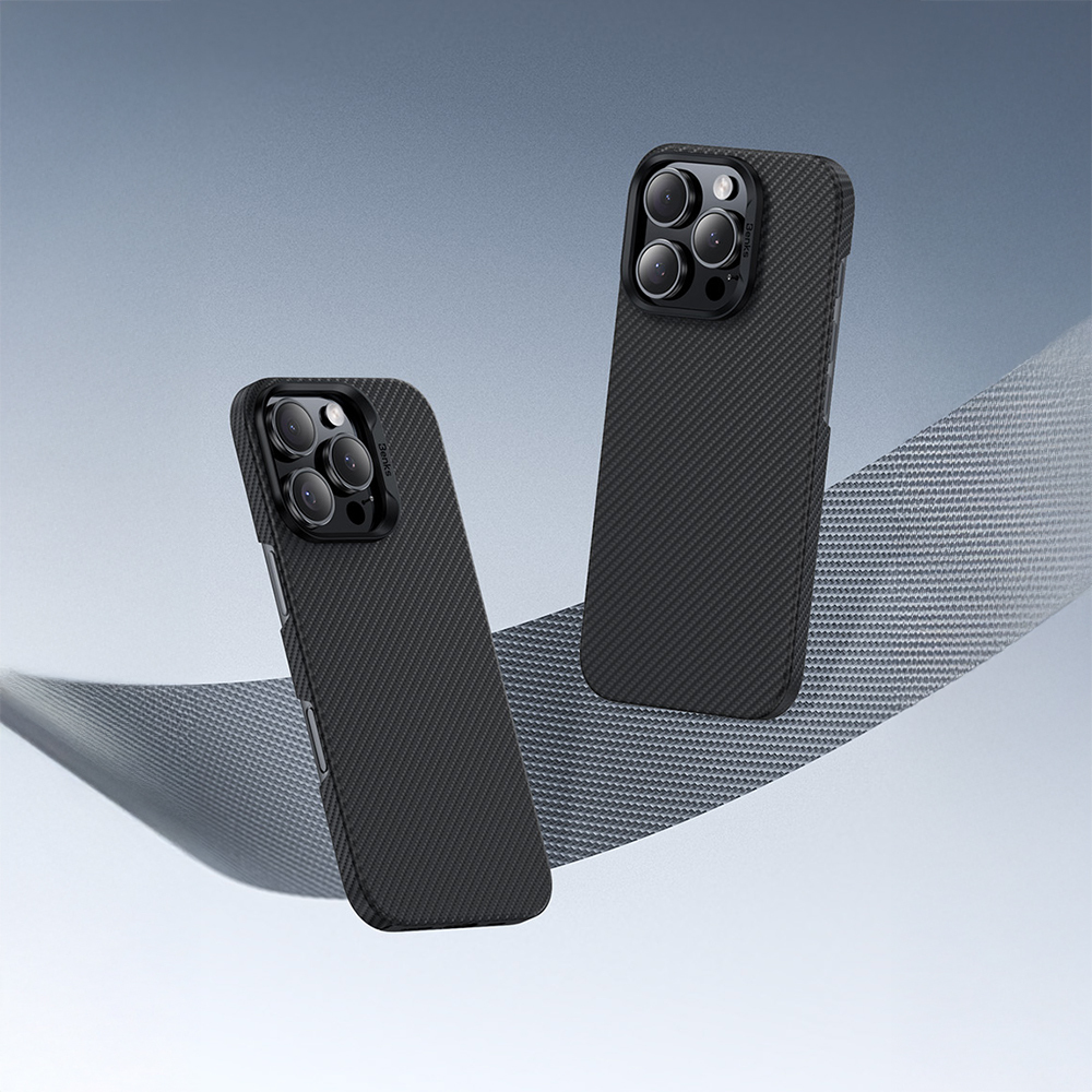 Apple iPhone 16 Pro Max Case Benks M-safe Charging Feature Metal Camera Frame Magnetic ArmorAir 600D Kevlar Fiber Cover - 11