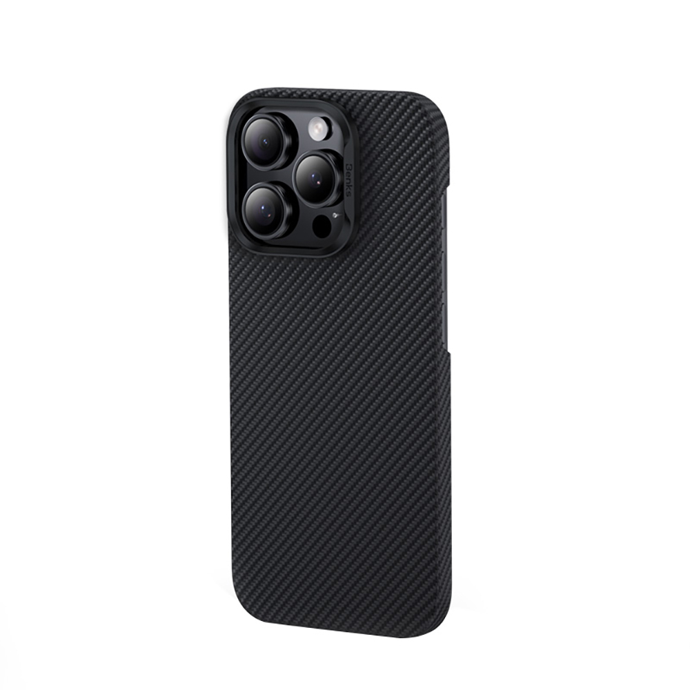 Apple iPhone 16 Pro Max Case Benks M-safe Charging Feature Metal Camera Frame Magnetic ArmorAir 600D Kevlar Fiber Cover - 4