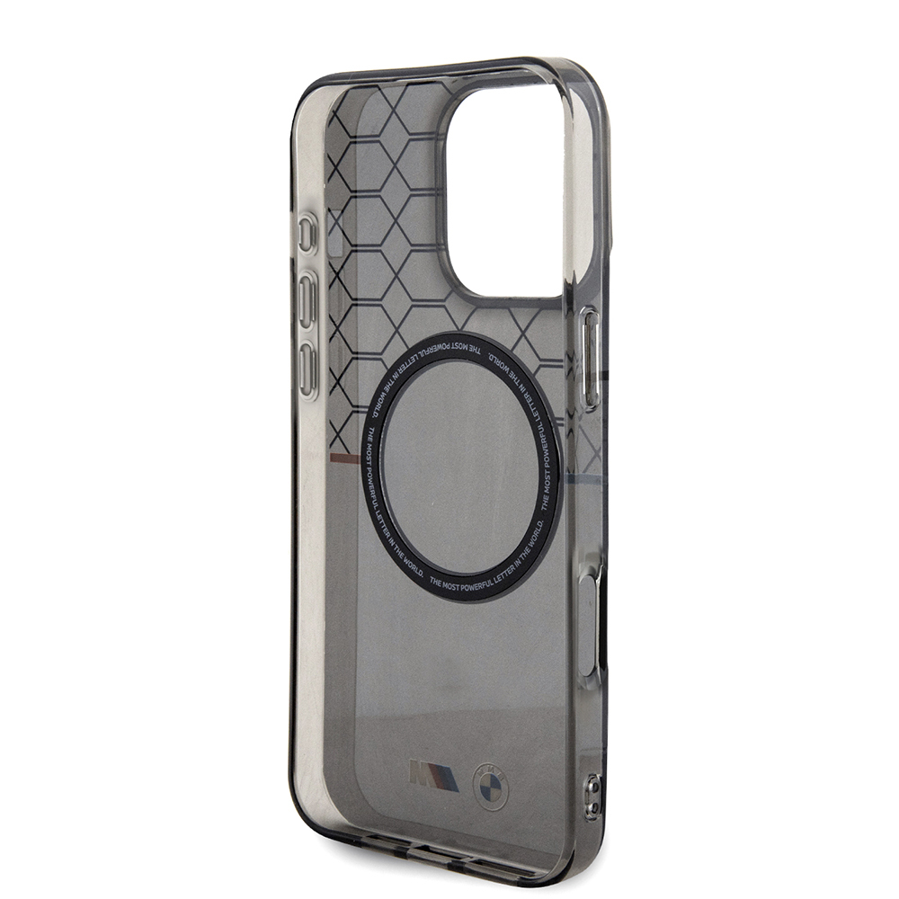 Apple iPhone 16 Pro Max Case BMW Magsafe Charging Feature Transparent M Design Original Licensed Cover - 8