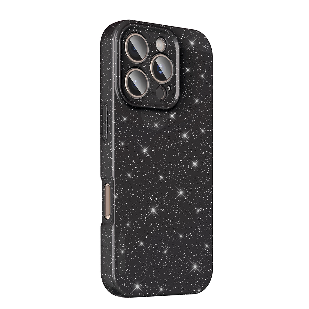 Apple iPhone 16 Pro Max Case Camera Protection Glitter Luxury Zore Koton Cover - 12