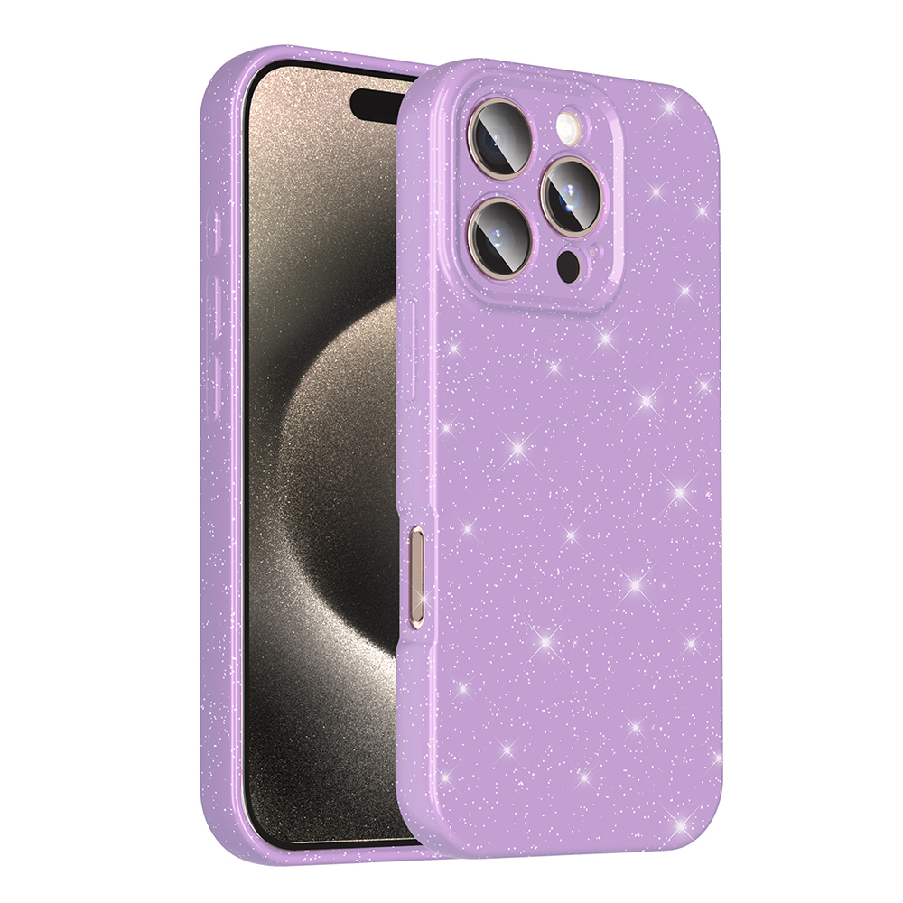 Apple iPhone 16 Pro Max Case Camera Protection Glitter Luxury Zore Koton Cover - 3