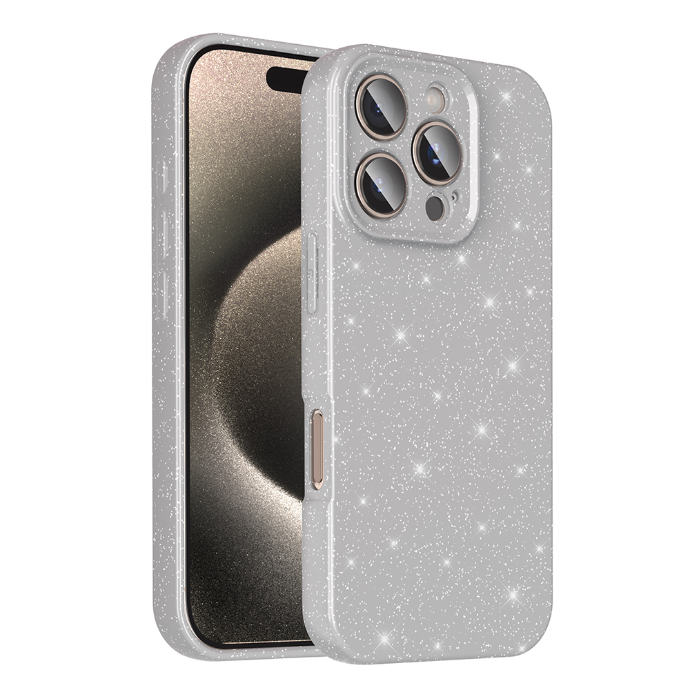 Apple iPhone 16 Pro Max Case Camera Protection Glitter Luxury Zore Koton Cover - 4