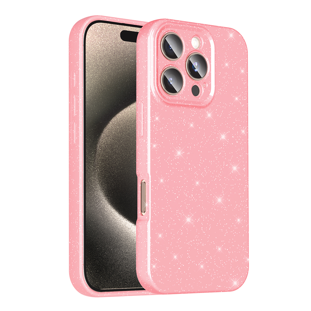 Apple iPhone 16 Pro Max Case Camera Protection Glitter Luxury Zore Koton Cover - 1