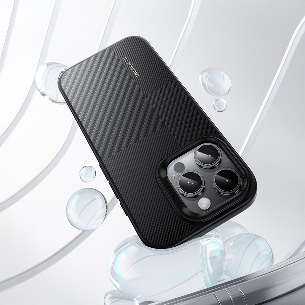 Apple iPhone 16 Pro Max Case Carbon Fiber M-safe Charging Feature Camera Control Button Benks Hybrid ArmorPro Montage Kevlar Cover - 10