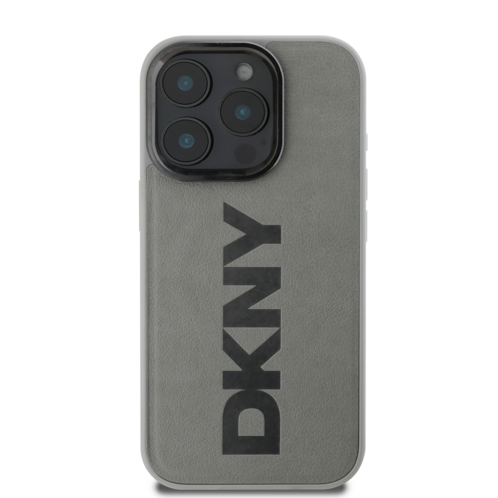 Apple iPhone 16 Pro Max Case DKNY Original Licensed Magsafe Charging Feature PU Leather Plain Cover - 12