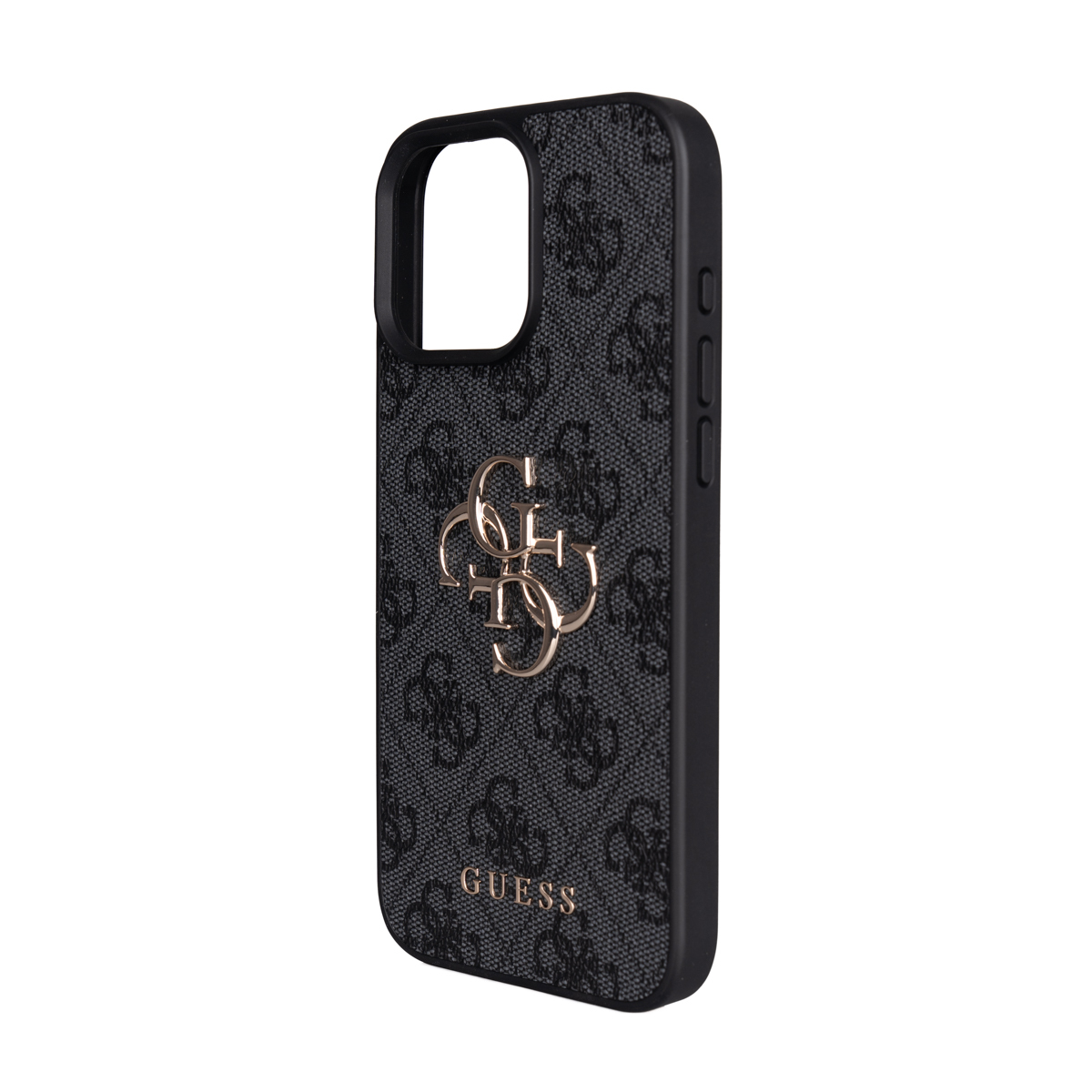 Apple iPhone 16 Pro Max Case Guess Original Licensed PU Leather 4G Large Metal Logo Crossbody Strap Cover - 6