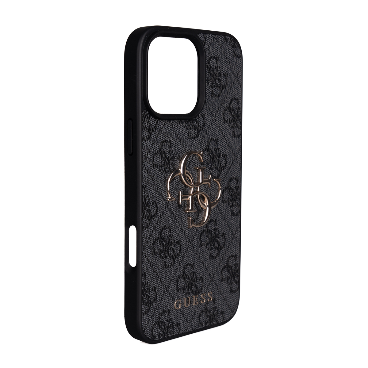 Apple iPhone 16 Pro Max Case Guess Original Licensed PU Leather 4G Large Metal Logo Crossbody Strap Cover - 7