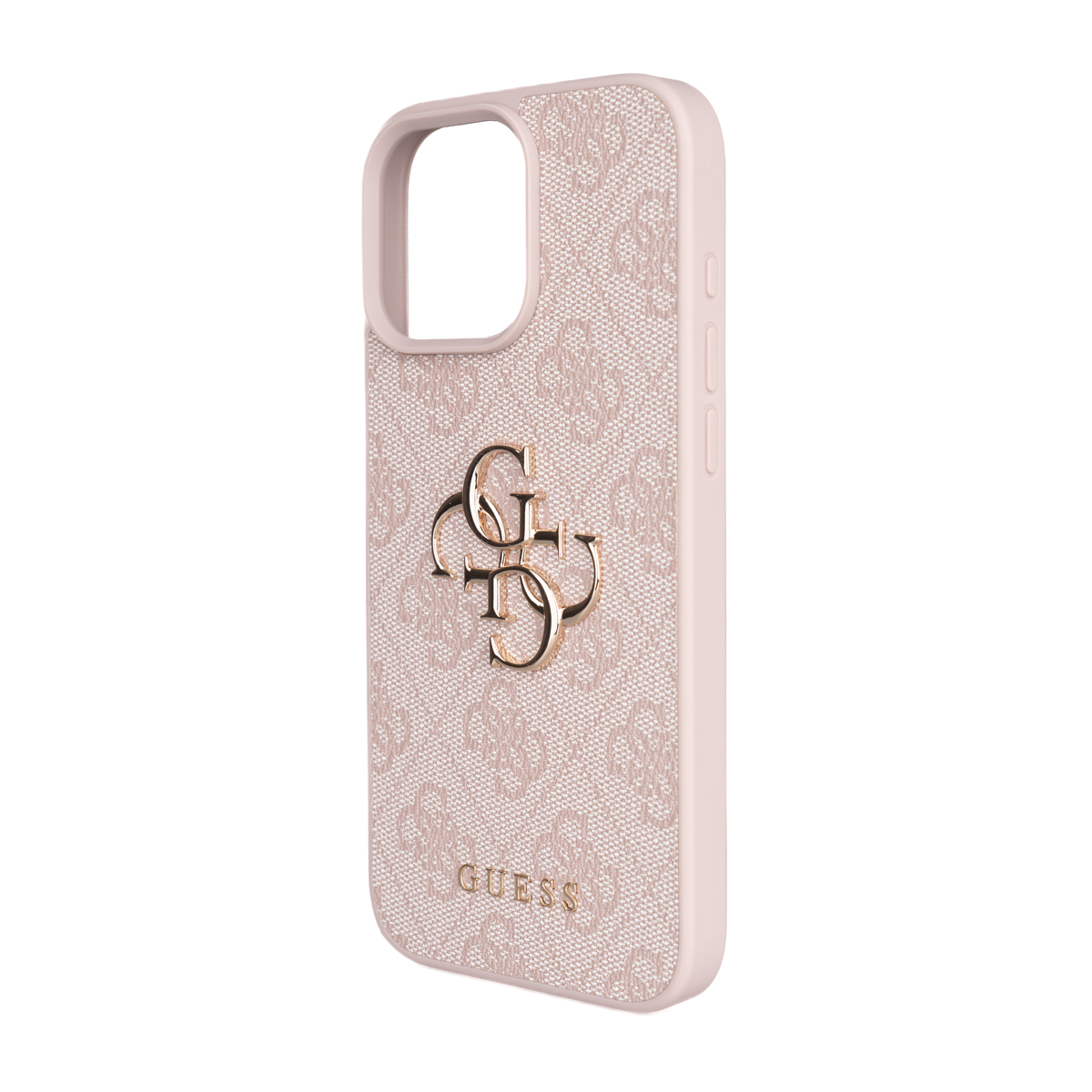 Apple iPhone 16 Pro Max Case Guess Original Licensed PU Leather 4G Large Metal Logo Crossbody Strap Cover - 15