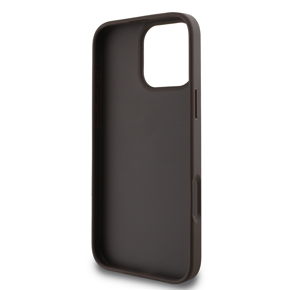 Apple iPhone 16 Pro Max Case Guess Original Licensed PU Leather Stripe Logo Design Cover - 24