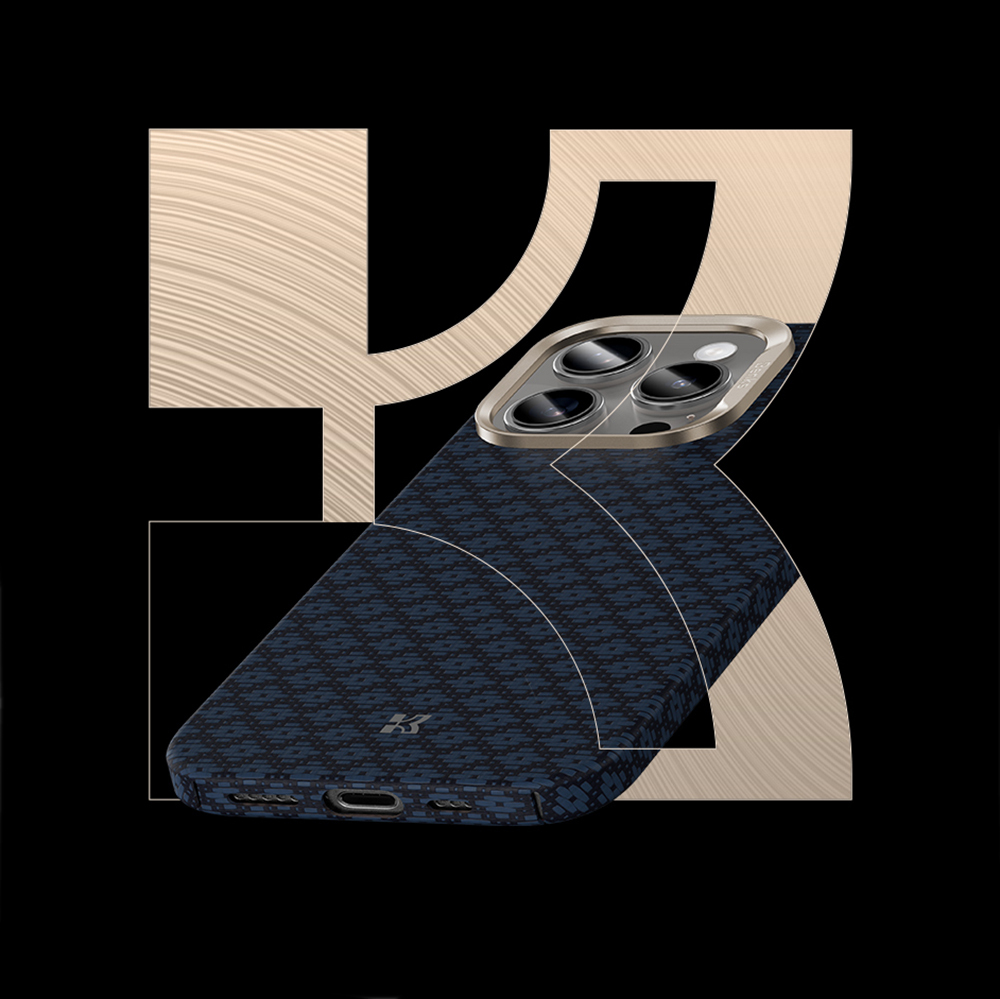 Apple iPhone 16 Pro Max Case M-Safe Charging Feature Benks ArmorAir ArmorGrid Series Kevlar Cover - 12