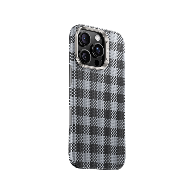 Apple iPhone 16 Pro Max Case M-safe Charging Feature Plaid Design Benks ArmorVichy Kevlar Cover - 7