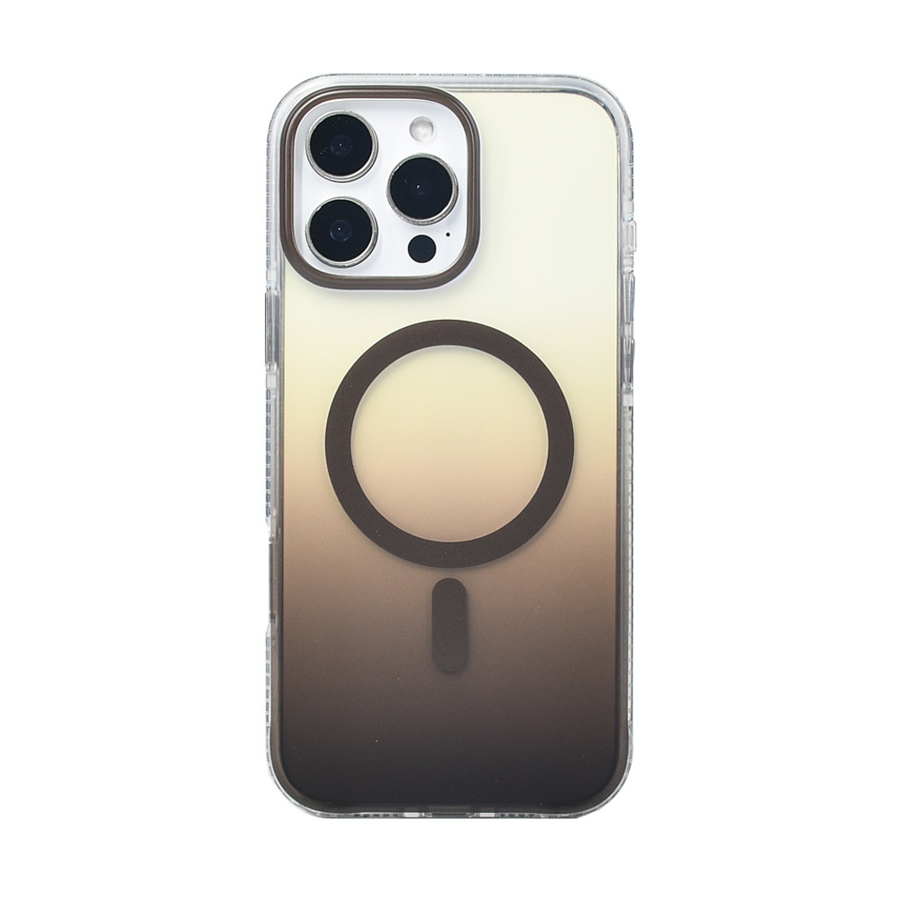 Apple iPhone 16 Pro Max Case M-safe Charging Feature Transparent Color Transition Zore Toros Cover - 11