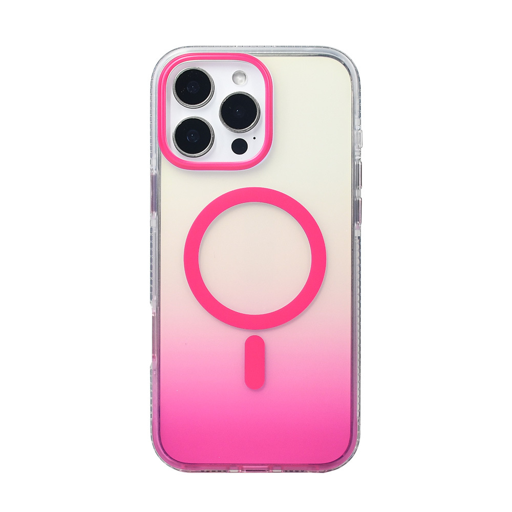 Apple iPhone 16 Pro Max Case M-safe Charging Feature Transparent Color Transition Zore Toros Cover - 15
