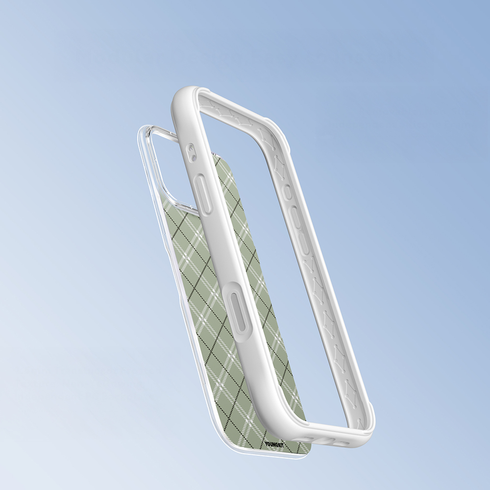 Apple iPhone 16 Pro Max Case M-safe Charging Feature Youngkit Argyle Series Cover - 12