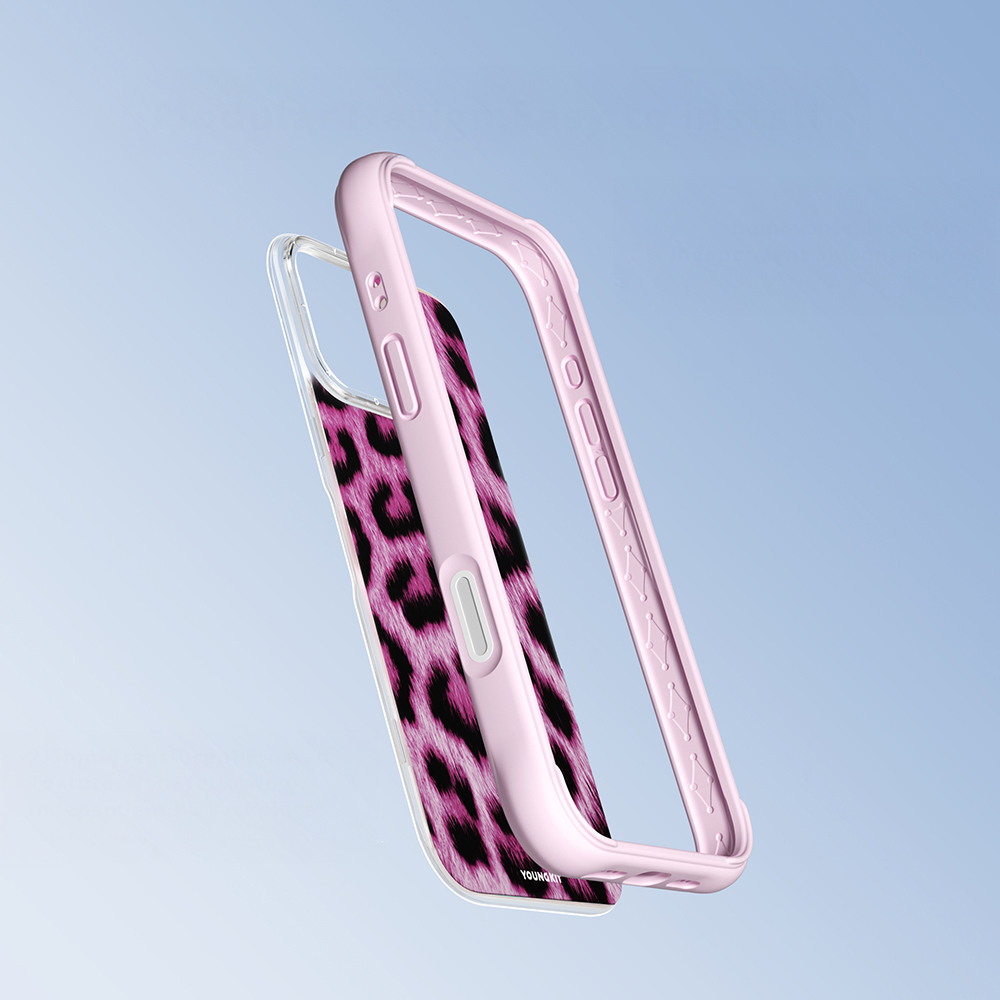Apple iPhone 16 Pro Max Case M-safe Charging Feature Youngkit Leopard Series Cover - 11