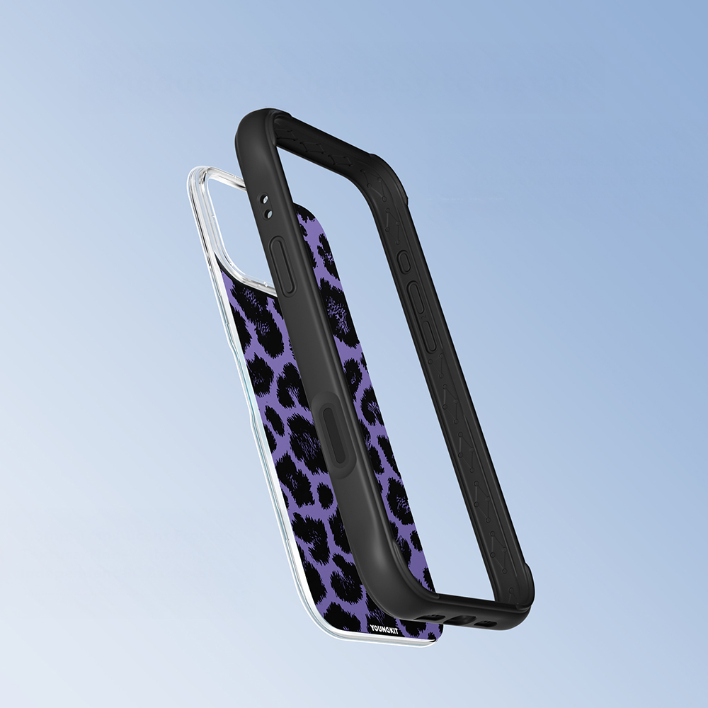 Apple iPhone 16 Pro Max Case M-safe Charging Feature Youngkit Leopard Series Cover - 13