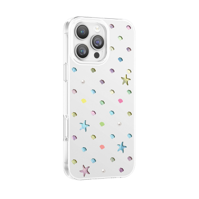 Apple iPhone 16 Pro Max Case M-Safe Charging Feature Zore Paris Axen Hard PC Cover White