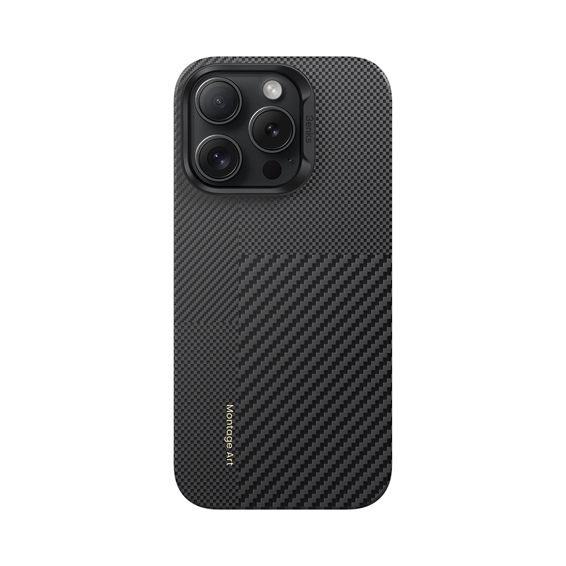 Apple iPhone 16 Pro Max Case Magsafe Charging Feature Carbon Fiber Benks New Series Montage ArmorAir Kevlar Cover - 2