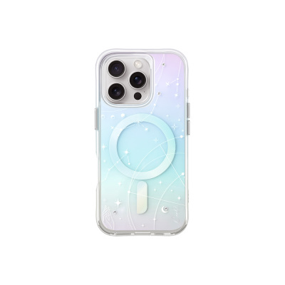 Apple iPhone 16 Pro Max Case Magsafe Charging Feature Constellation Patterned Strap Coehl Celest Cover Colorful